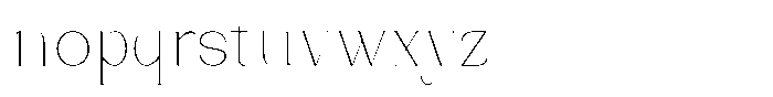 Bleshil Thin Condensed Font LOWERCASE