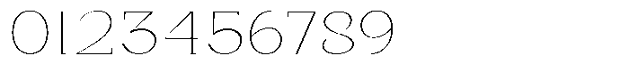 Bleshil Thin Expanded L-T Font OTHER CHARS
