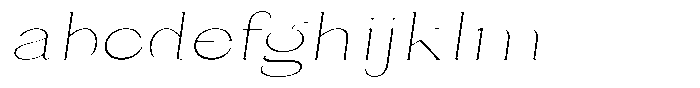 Bleshil Thin Expanded Slant FONT