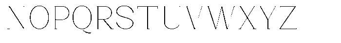 Bleshil Thin L-T Font UPPERCASE