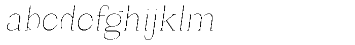 Bleshil Thin Semi Condensed Slant L-T FONT