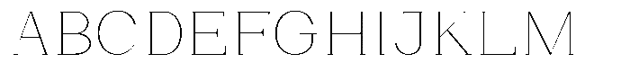 Bleshil Thin Semi Expanded L-T Font