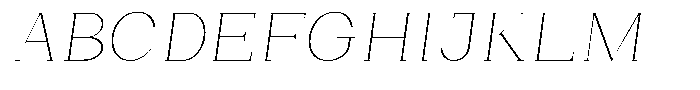 Bleshil Thin Semi Expanded Slant L-T Font