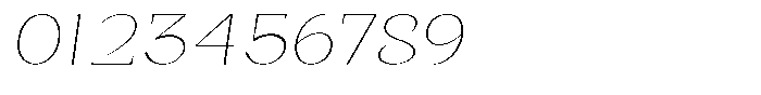 Bleshil Thin Semi Expanded Slant Font OTHER CHARS