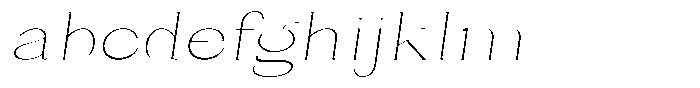 Bleshil Thin Semi Expanded Slant FONT