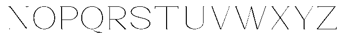 Bleshil Thin Semi Expanded Font UPPERCASE