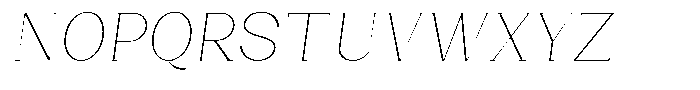 Bleshil Thin Slant L-T Font UPPERCASE