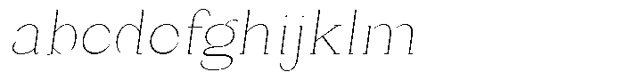 Bleshil Thin Slant L-T FONT