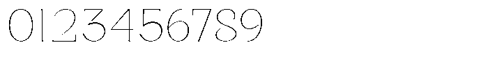 Bleshil Thin Font OTHER CHARS