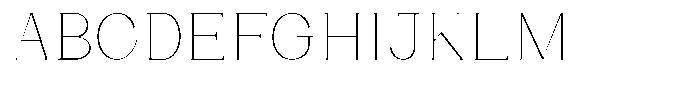 Bleshil Thin Font UPPERCASE