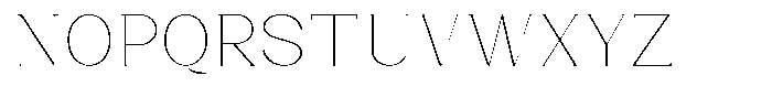 Bleshil Thin Font UPPERCASE