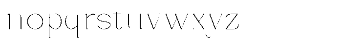 Bleshil Thin Font LOWERCASE