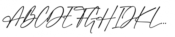Blessed Signature Regular Font UPPERCASE