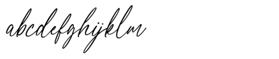 Blessed Signature Regular Font LOWERCASE