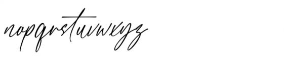 Blessed Signature Regular Font LOWERCASE