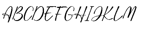 Blessing Blues Regular Font UPPERCASE