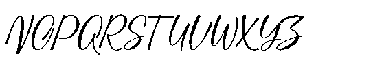 Blessing Blues Regular Font UPPERCASE