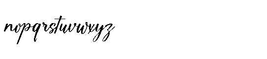 Blessing Blues Regular Font LOWERCASE