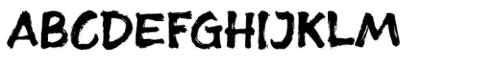 Blighted Brush Font UPPERCASE