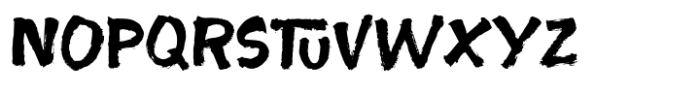 Blighted Brush Font UPPERCASE