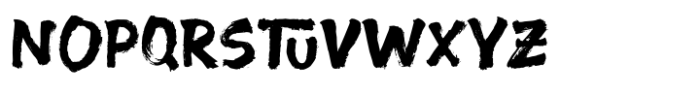 Blighted Brush Font LOWERCASE