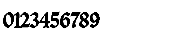Blightmark Blackletter Regular Font OTHER CHARS