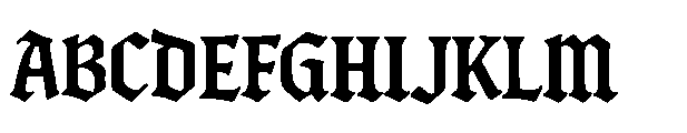 Blightmark Blackletter Regular Font UPPERCASE