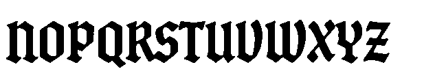 Blightmark Blackletter Regular Font UPPERCASE