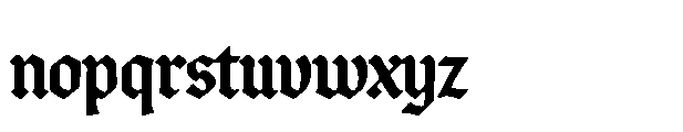 Blightmark Blackletter Regular Font LOWERCASE