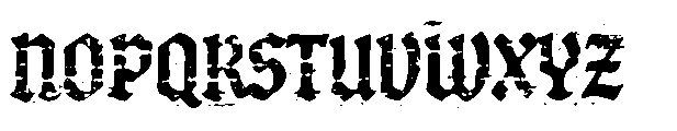 Blightmark Blackletter Textured Font UPPERCASE