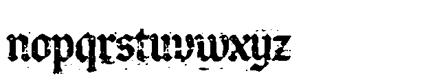 Blightmark Blackletter Textured Font LOWERCASE