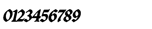 Blightmark Oblique Regular Font OTHER CHARS