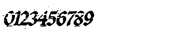 Blightmark Oblique Textured Font OTHER CHARS