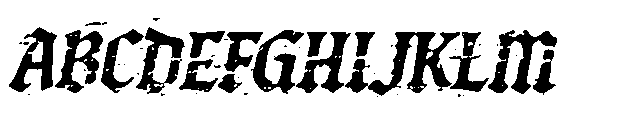 Blightmark Oblique Textured Font UPPERCASE