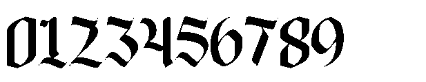 Blime Blackletter Regular Font OTHER CHARS