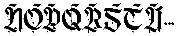 Blime Blackletter Regular Font UPPERCASE