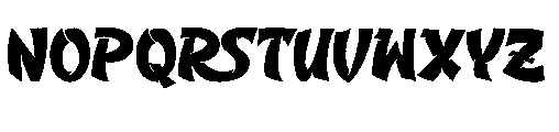 Bling Nioh Dingbat Font UPPERCASE