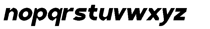 Blinko Oblique Font LOWERCASE