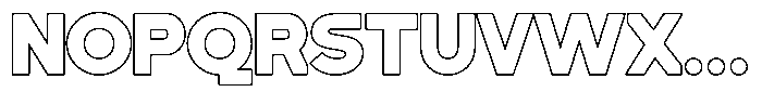 Blinko Outline Font UPPERCASE