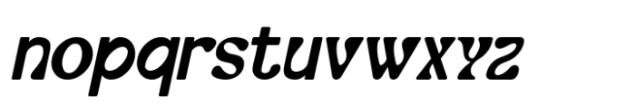 Blisey Light Italic Font LOWERCASE