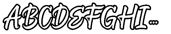 Blislyn Line Regular Font UPPERCASE