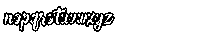 Blislyn Line Regular Font LOWERCASE