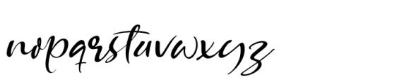 Blissful Pedals Italic Font LOWERCASE