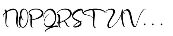 Blissful Pedals Regular Font UPPERCASE