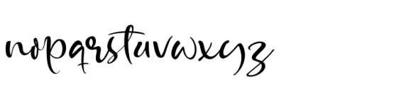 Blissful Pedals Regular Font LOWERCASE