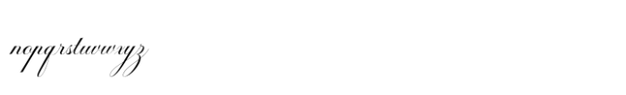 Blissful Script Font LOWERCASE