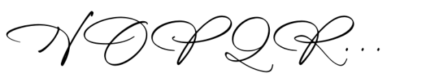 Blissfuly Magnotia Regular Font UPPERCASE