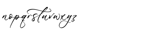 Blissfuly Magnotia Regular Font LOWERCASE