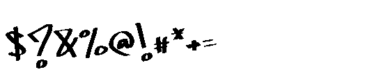 Blister Graffiti Font OTHER CHARS