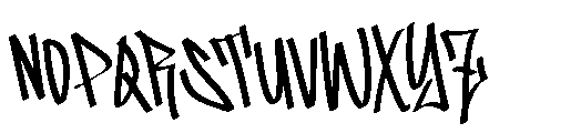 Blister Graffiti Font UPPERCASE
